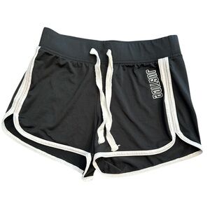 🟡 Justice Black and White Athletic Shorts Size 8 Girls
